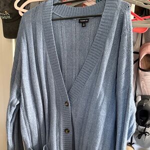 Torrid Light Blue Knit Cardigan